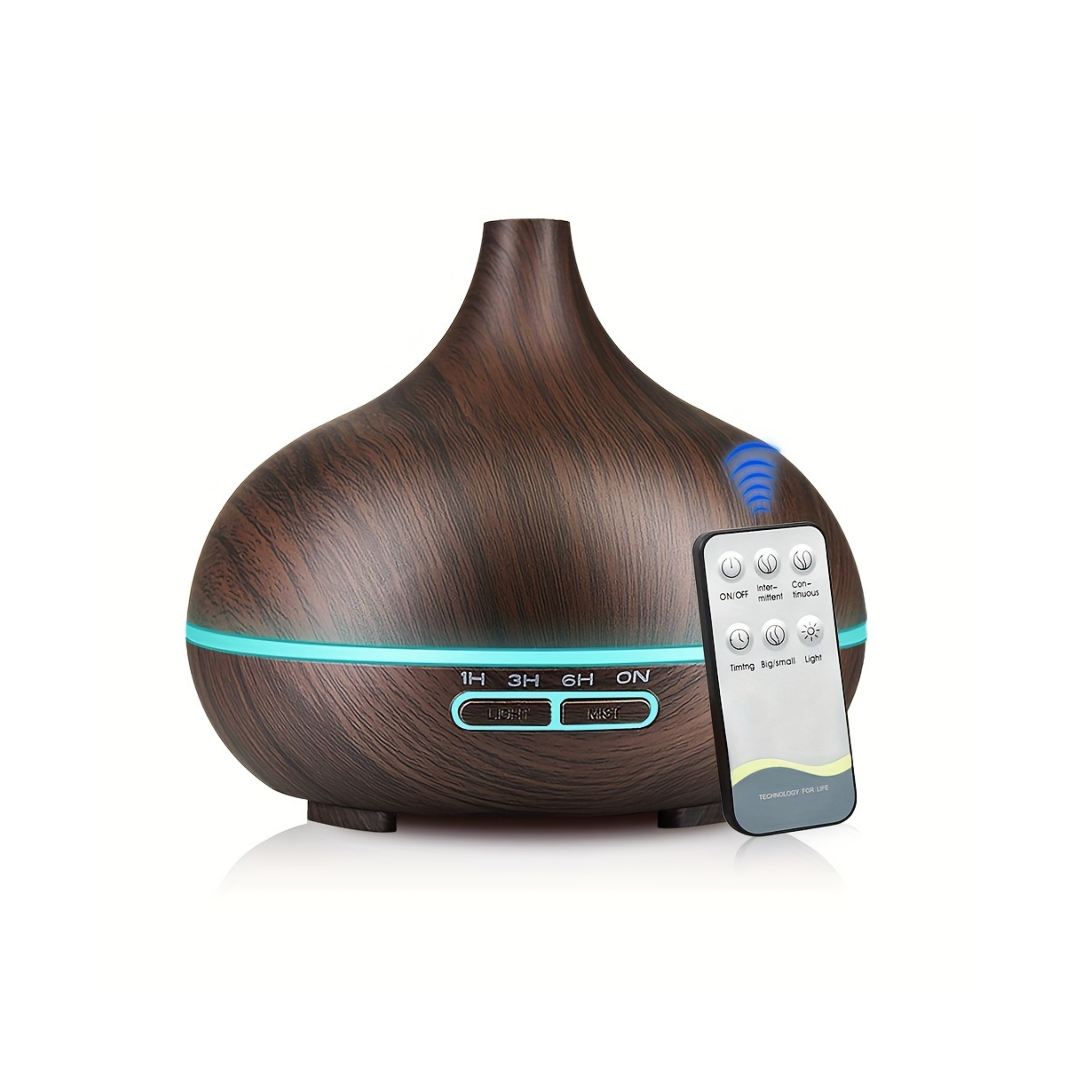 1pc 550ml Essential Oil Diffuser - Ultrasonic Aromatherapy Diffuser with Remote Control, Electric Air Humidifier, Waterless Auto-Off