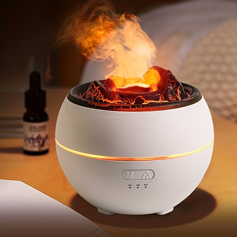 1pc 360ml Volcano Diffuser USB Home Portable Humidifier Bathroom Living Room Bedroom Air Humidifier