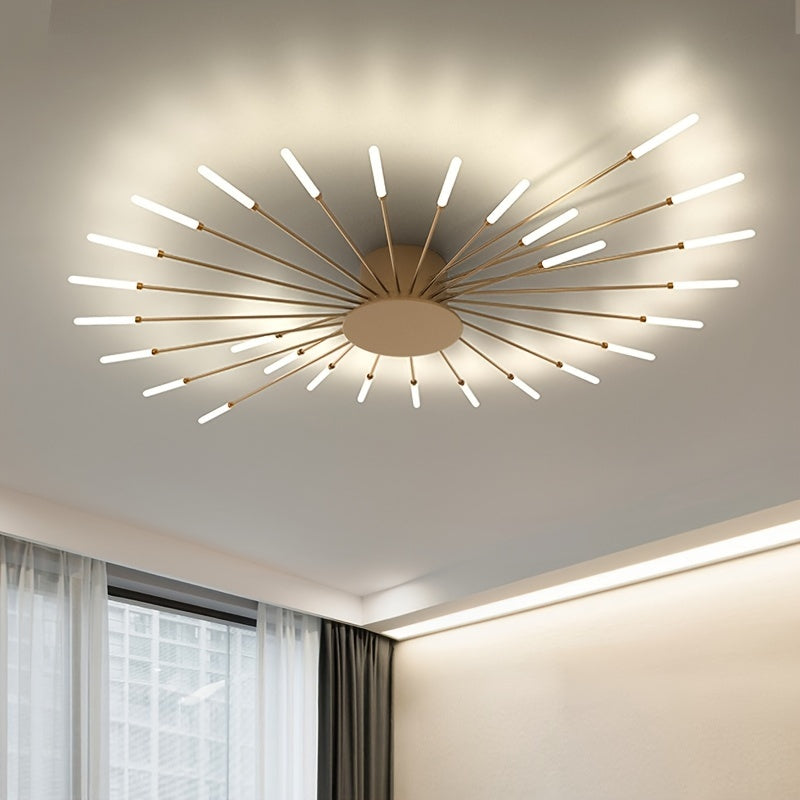 Modern Luxury LED Warm White Ceiling Lamp Indoor Living Room Dining Room Bedroom Fireworks Lamp